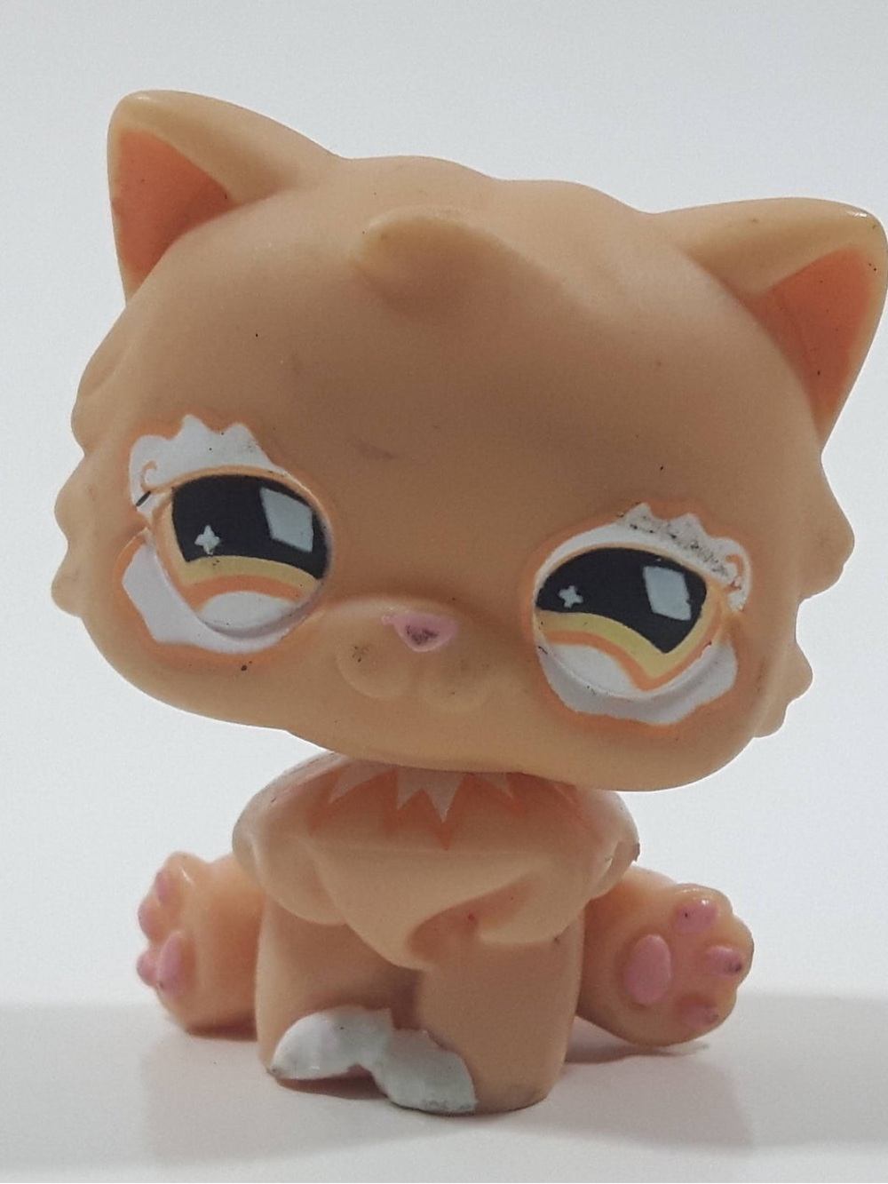 2007 Hasbro LPS Littlest Pet Shop Orange Cat#490